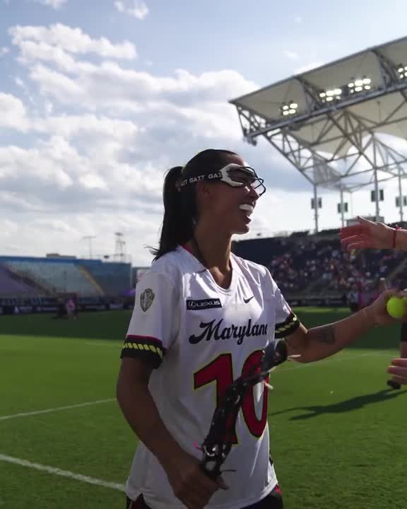 Maryland Charm's sideline reaction to Alex Aust Holman's goal